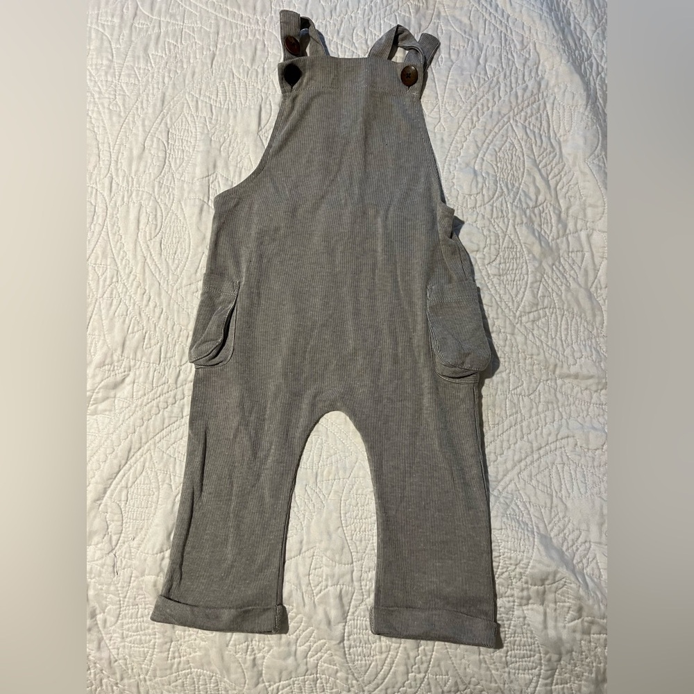 Milkbarn Charcoal Kids Overalls